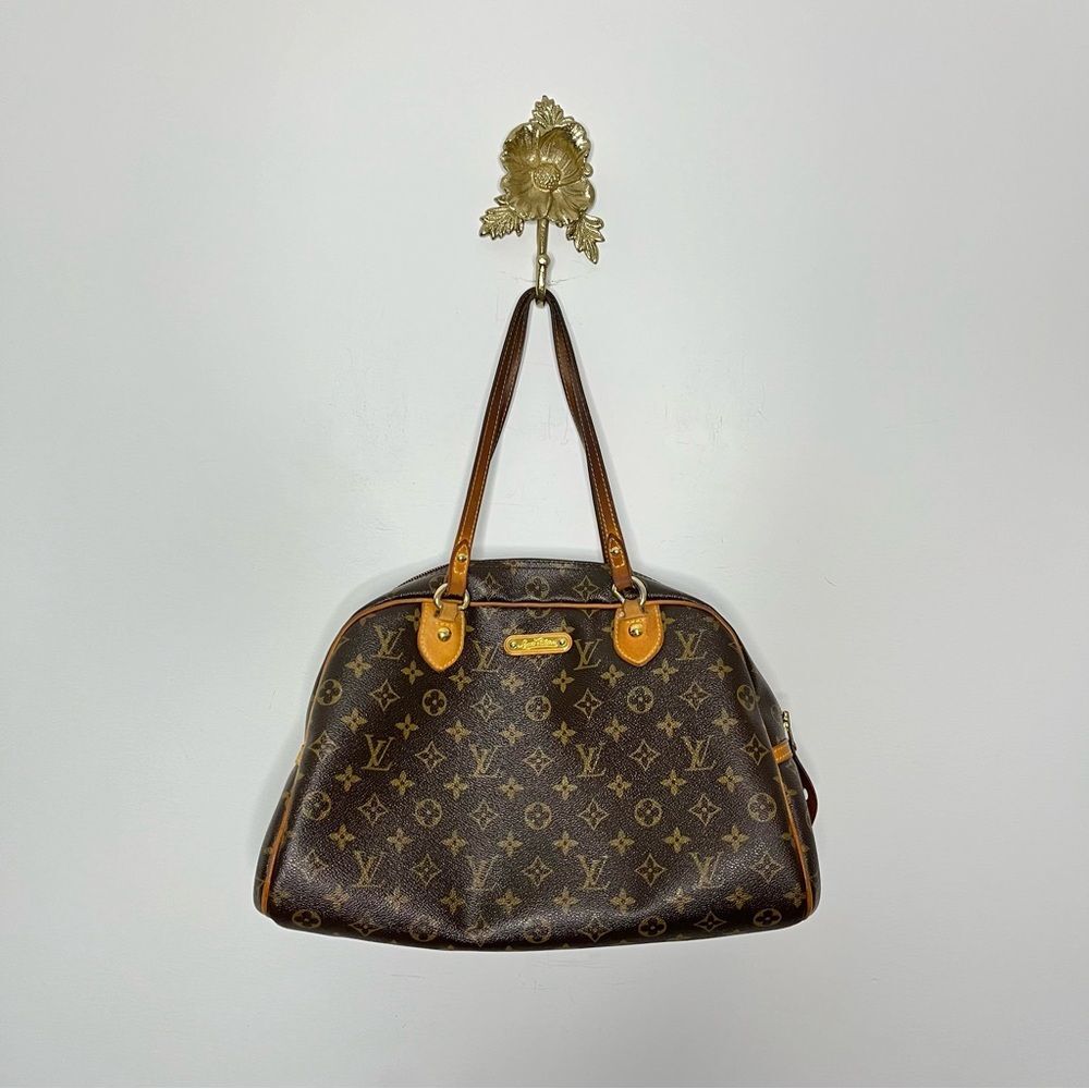 Louis Vuitton Monogram Canvas Brown & Tan Montorgueil Shoulder Bag